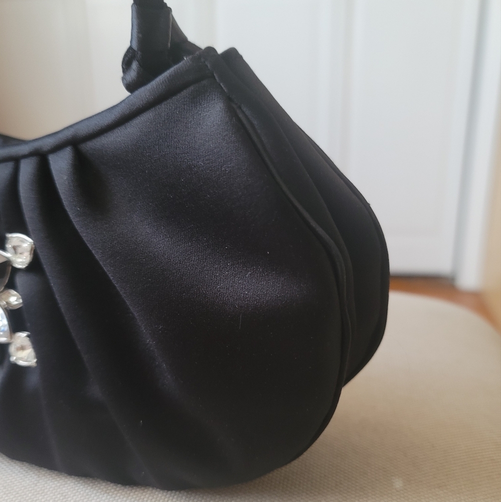 LORD & TAYLOR Jeweled Embellished Satin Mini Purse - Picture 3 of 7